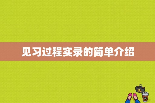 见习过程实录的简单介绍