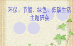 低碳节能班会过程（低碳节能环保主题班会）