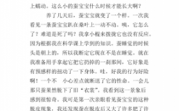 养蚕过程感言（养蚕的心得体会不超五句）