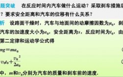 汽车刹车过程（汽车刹车过程中制动力变化,如何求位移）