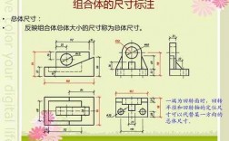 形体分析过程标注尺寸（形体尺寸标注的三要素）