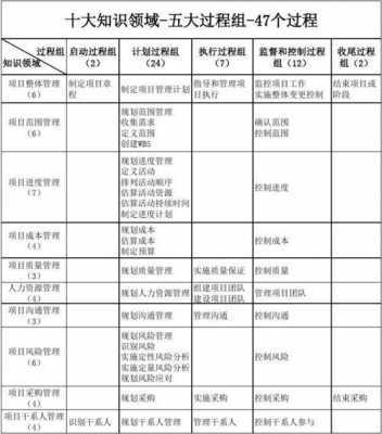 十大过程组（项目管理五大领域十大过程组）-图1