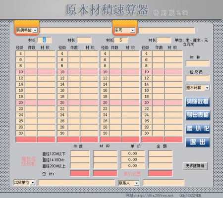 木材计算过程（木材快速计算器）-图1