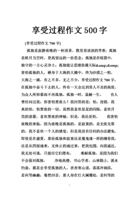 享受过程随笔（享受过程作文600字数记叙文）-图1