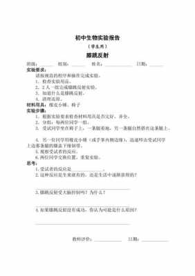 膝反射实验过程（膝反射检查实验报告）-图1