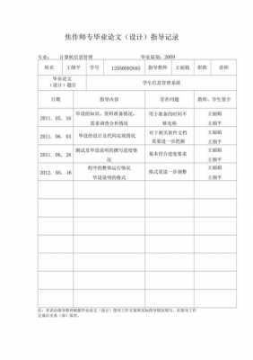 毕设过程指导记录（毕设指导记录怎么写）-图2