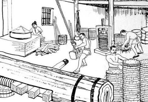 古代南方榨油过程（中国古代榨油工艺流程）-图1