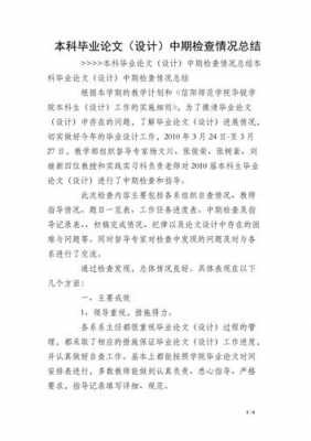 论文过程检查总结（毕业论文过程检查情况记录学生总结）-图2