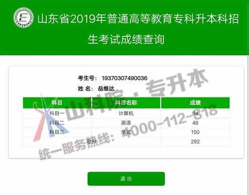 山东专升本查成绩过程（山东专升本考试结果查询）-图1