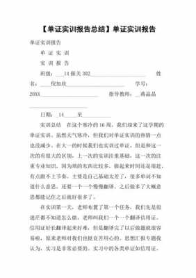 单证实训过程（单证实训报告个人总结1000字）-图2