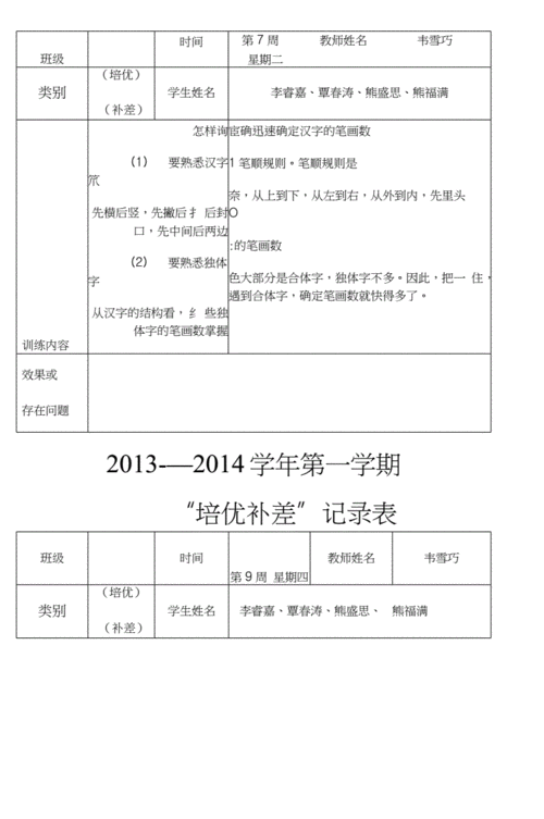 扶优补差过程记录（扶优补差措施）-图1