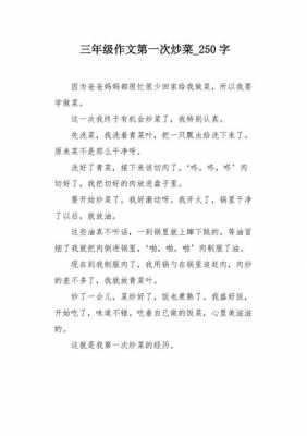 做菜的过程作文（做菜的过程作文250字）-图1