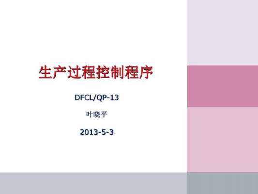 生产过程控制程序ppt（生产过程控制程序文件）-图2