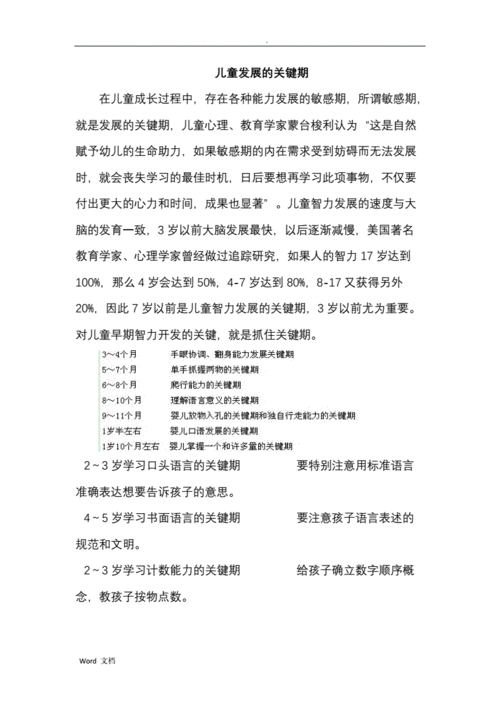 儿童成长过程需求（儿童的成长期）-图2