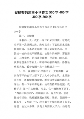 怎样捉螃蟹过程作文（捉螃蟹的过程片段作文）-图2