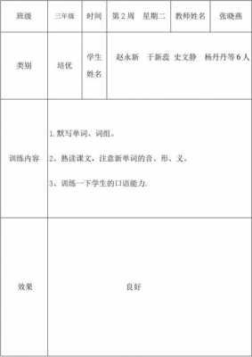 小学英语扶优补差过程（小学英语扶优补差过程记录）-图2