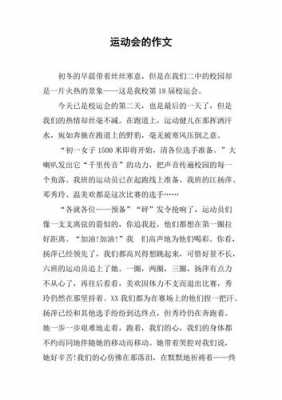 运动会过程简述（运动会过程简述作文）-图2