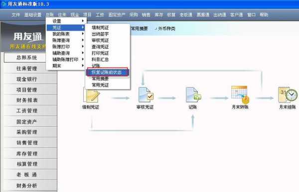 用友丅十做账过程（用友软件做账操作流程）-图3