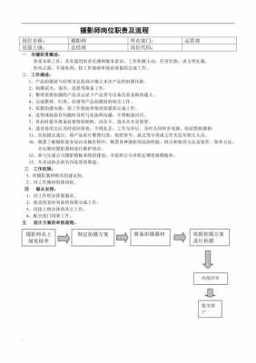 摄影师岗位过程（摄影师岗位过程怎么写）-图2