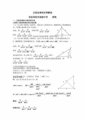 正弦定理证明过程垂直（正弦定理的证明过程完整版）-图1