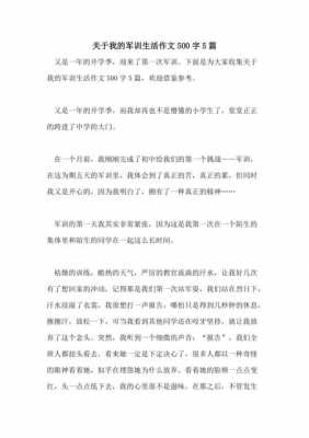 军训过程500作文（军训过程作文500字）-图1