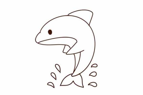 海豚简笔画过程（海豚简笔画画法步骤）-图3