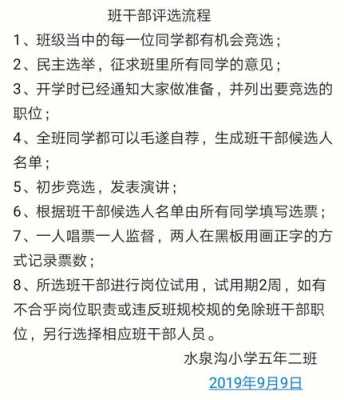 选举班委过程图（简要说明班委的选举流程）-图1