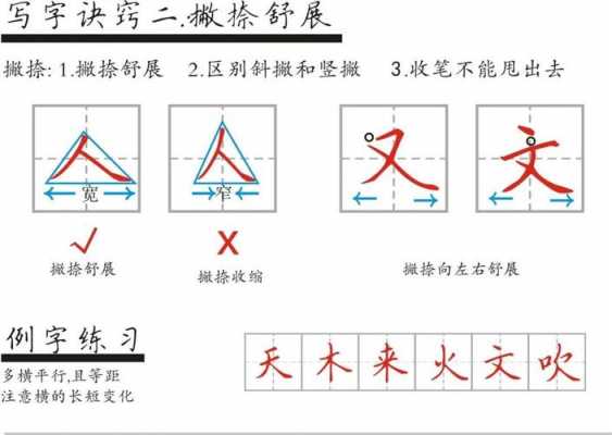 天的写字指导过程（天的书写教学视频）-图1