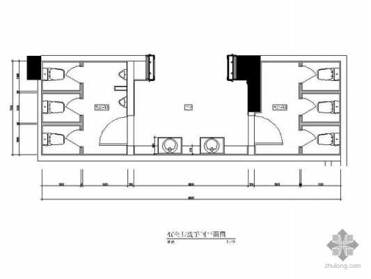 厕所怎么画过程（cad怎么画）-图1