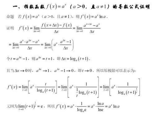 指数导数推导过程（指数函数导数推导过程）-图1