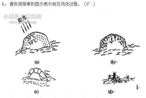 岩石风化过程图.（岩石风化的流程图）-图2