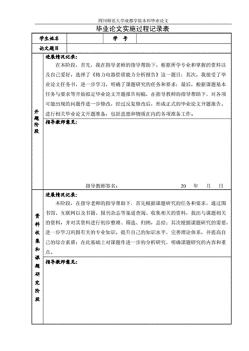 论文实施过程怎么写（论文实施过程记录表怎么写）-图1