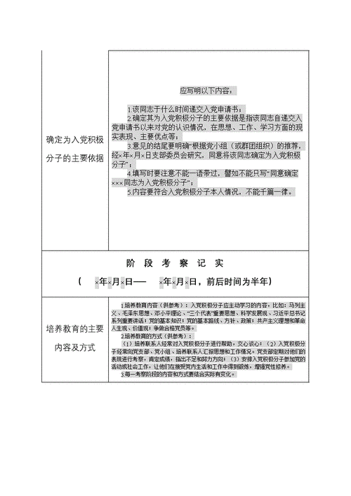 培养过程考察记录表（培养考察记录培养考察方式）-图2