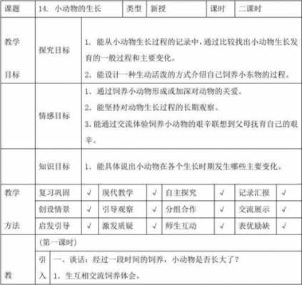 教案动物生长过程（动物生长过程记录表）-图1