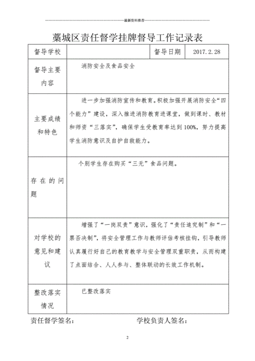 学校督导过程记录表（学校督导过程记录表怎么写）-图2