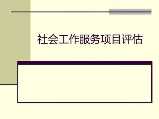 社会服务评估过程（社会服务评估对象包括）-图1