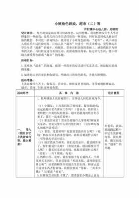 小班角色游戏超市过程（幼儿园小班角色游戏超市教案活动过程）-图1