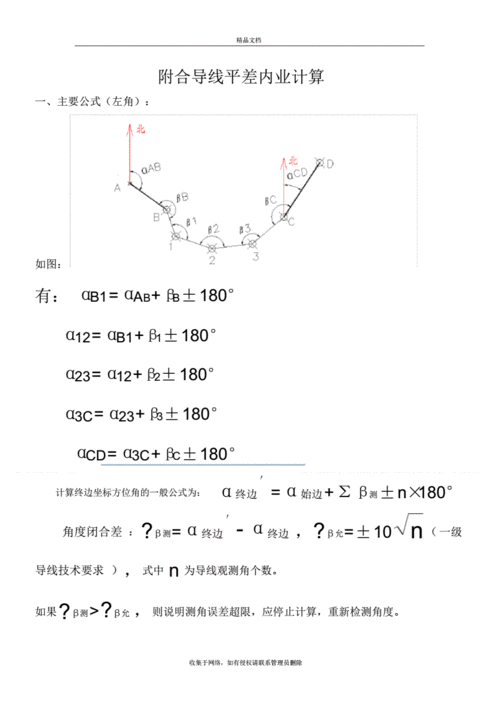 附和导线计算过程（附和导线怎么计算）-图1