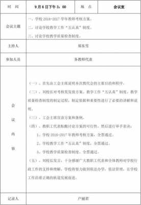 教代会过程记录表（教代会会议纪要模板）-图1