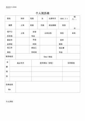 就职简历制作过程（就职简历表格）-图2