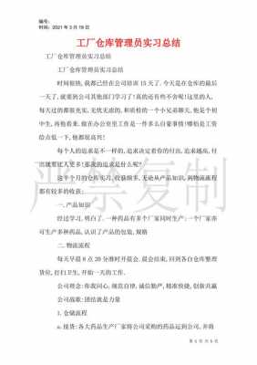 仓管员实习过程（仓管员实训报告总结心得）-图3