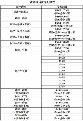 重庆江津东胜班车时刻表（江津东胜到江津汽车时刻表）-图2