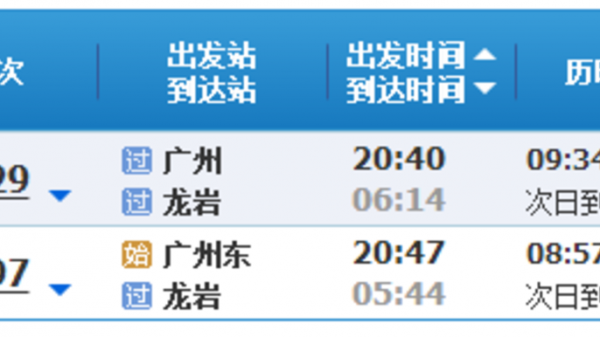 广州至漳州班车时刻表（广州到漳州怎么坐车）-图2